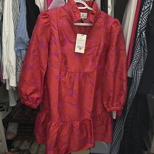 Tuckernuck Red Fil Coupe Palmerston Dress